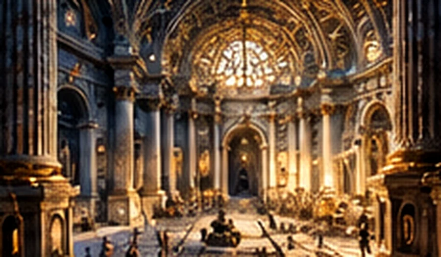 Sala histórica de mapas e arquitetura